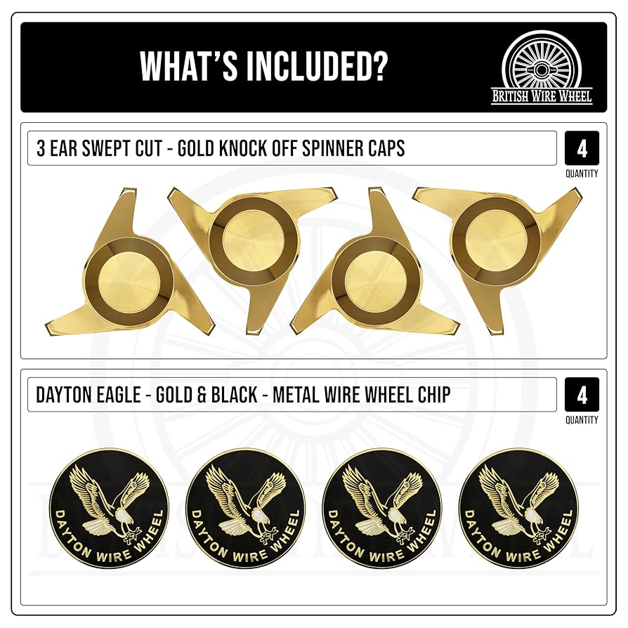 凸凹×大きなゴールドラウンドプレート Amazon.com: British Wire Wheel 3 Bar Zenith 24K Gold Locking